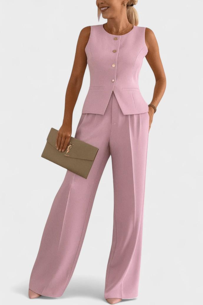 Vanessa | Ensemble blazer rose