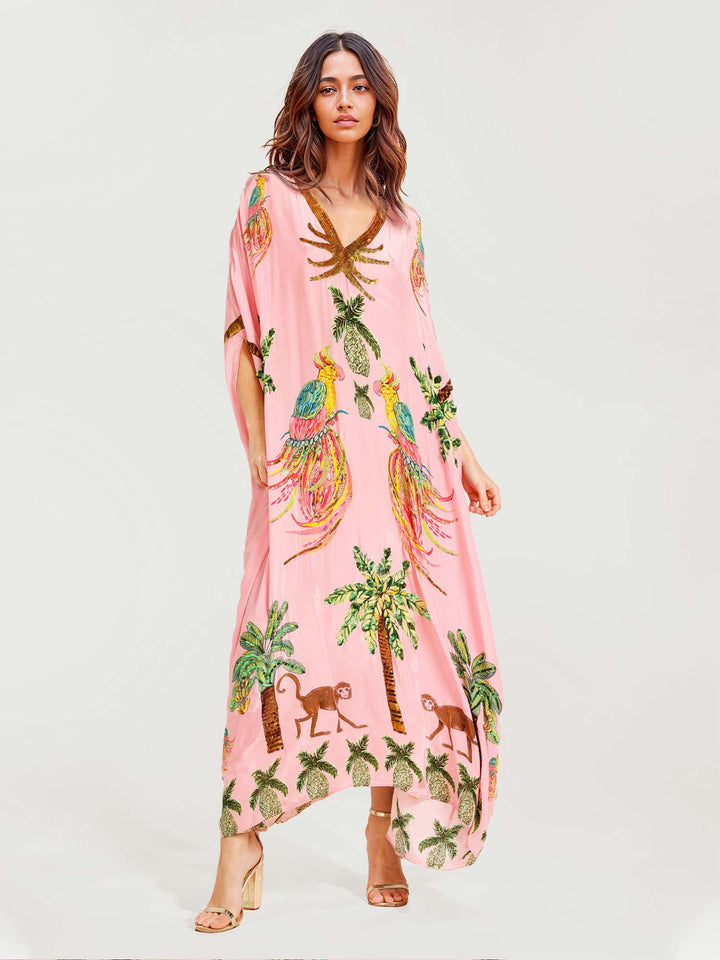 Alessandra | Robe longue à motifs