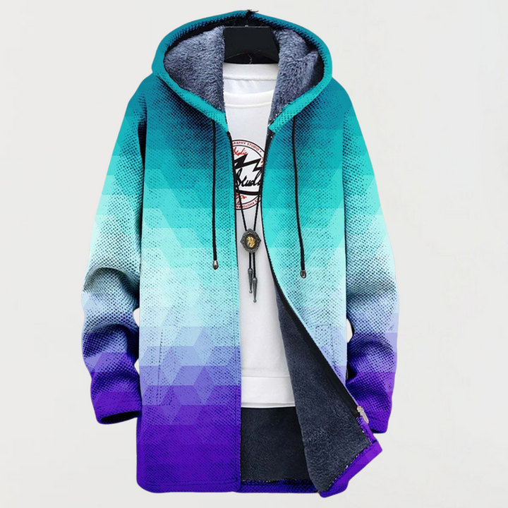 Katrin | Veste à capuche en dégradé de couleurs