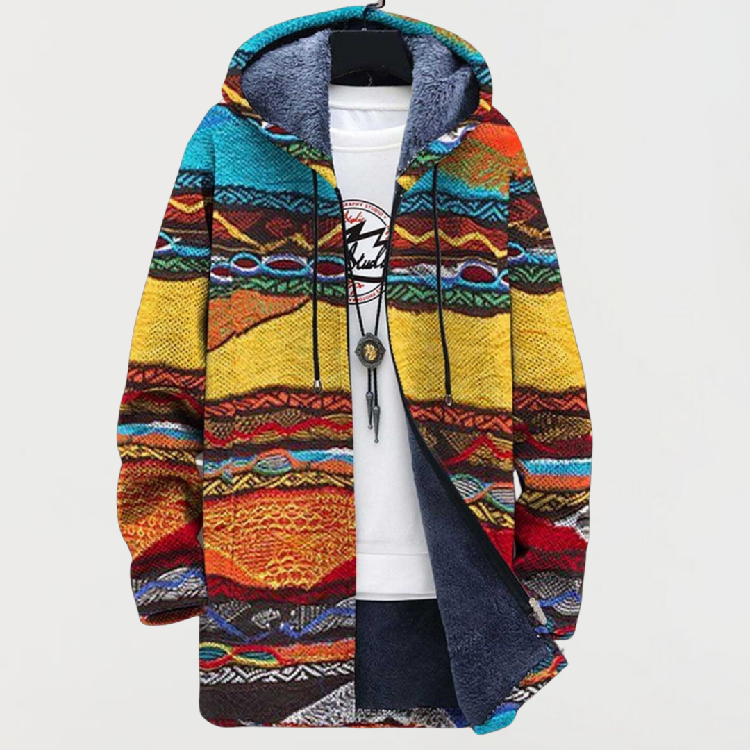 Jutta | Veste à capuche aux couleurs du soleil