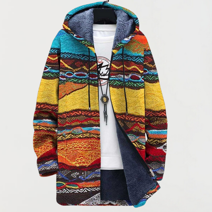 Jutta | Veste à capuche aux couleurs du soleil