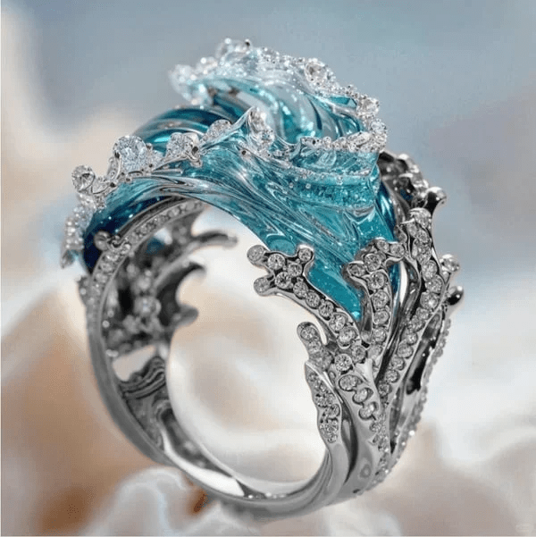 Bague Vizuuri d’inspiration abricot