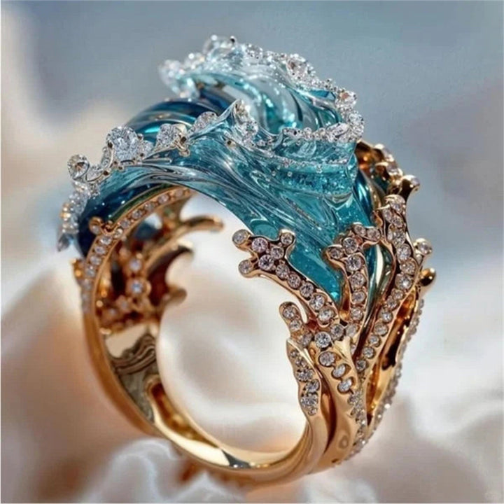 Bague Vizuuri d’inspiration abricot
