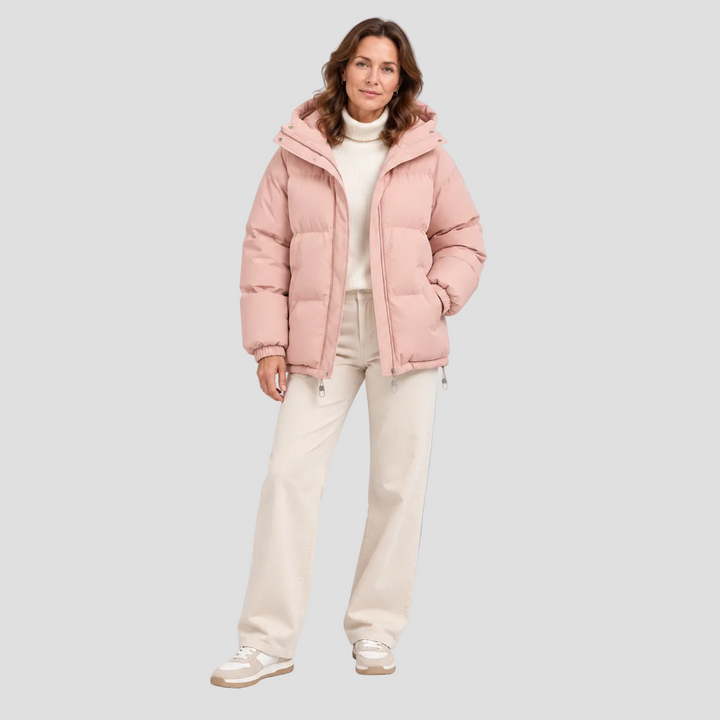 LOUVIANE | MANTEAU MATELASSÉ HIVER À CAPUCHE