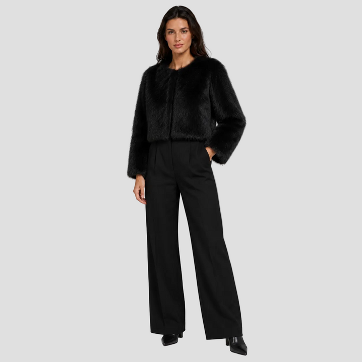 MURIEL | VESTE EN FAUSSE FOURRURE COURTE