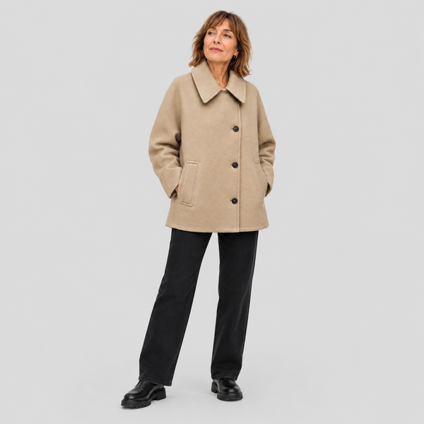 HARMÉLIA | MANTEAU COURT ÉLÉGANT