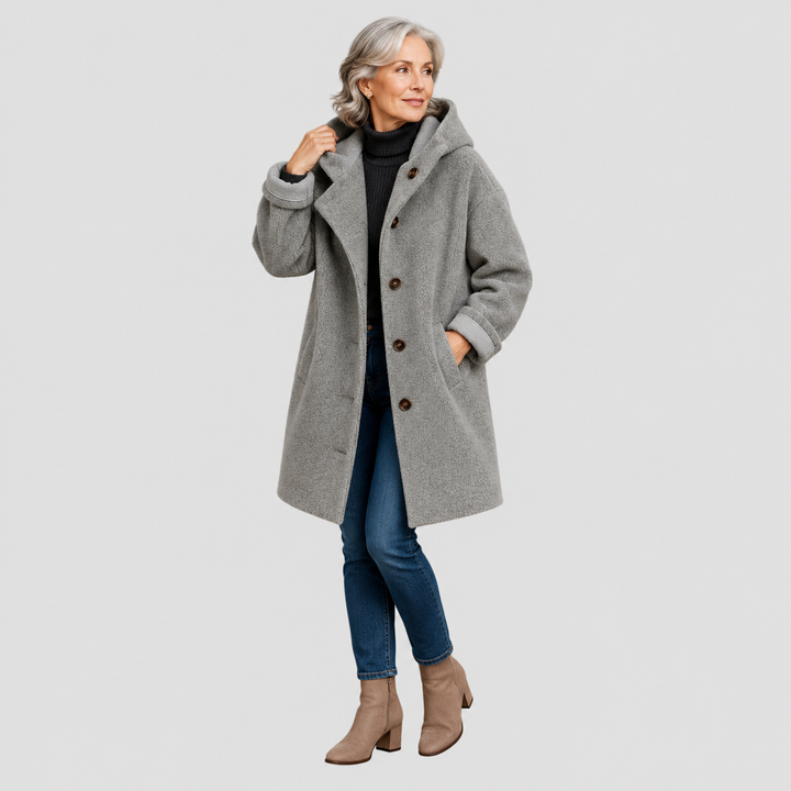 MANTEAU MI-LONG CONFORTABLE DU QUOTIDIEN