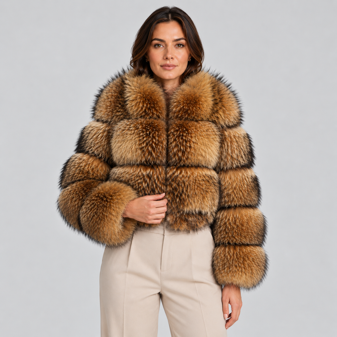 LÉA | VESTE EN FAUSSE FOURRURE COURTE OVERSIZE