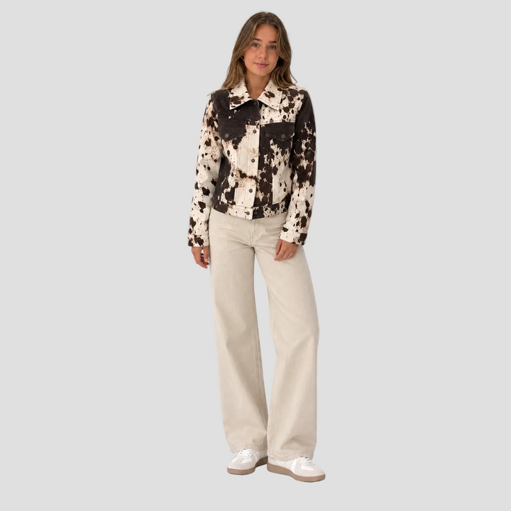 BELLÉA | VESTE IMPRIMÉ VACHE