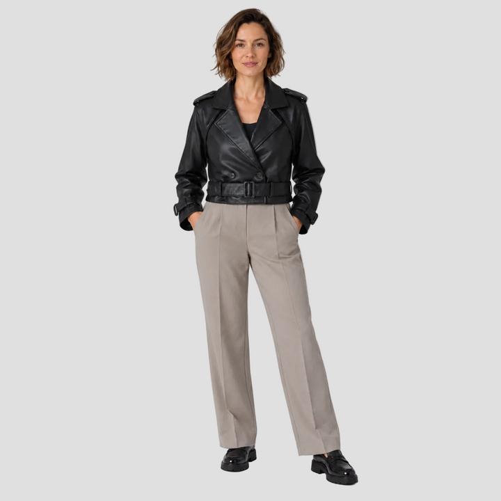 AIGLINE | TRENCH COURT SIMILI CUIR