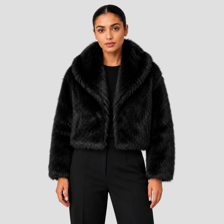 EMILIE | VESTE EN FAUSSE FOURRURE COURTE