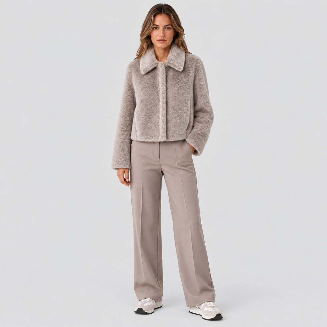 VIRGINIE | VESTE EN FAUSSE FOURRURE COURTE