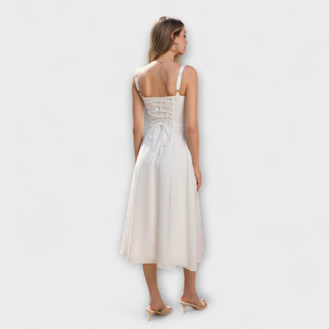 Hope | Robe à haut à volants et détail fendu