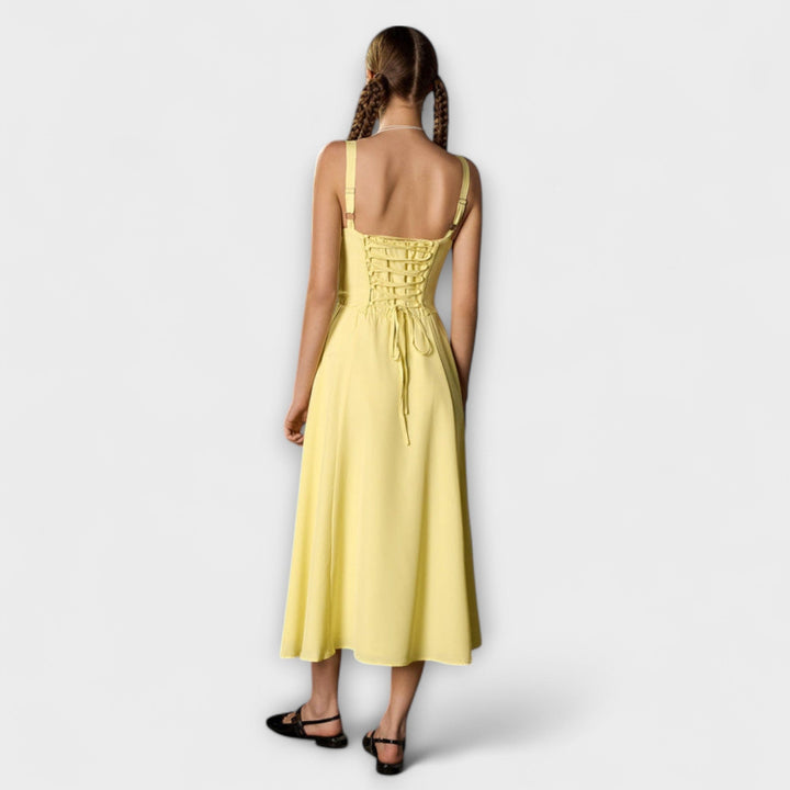 Hope | Robe à haut à volants et détail fendu