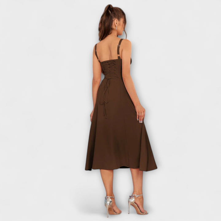 Hope | Robe à haut à volants et détail fendu