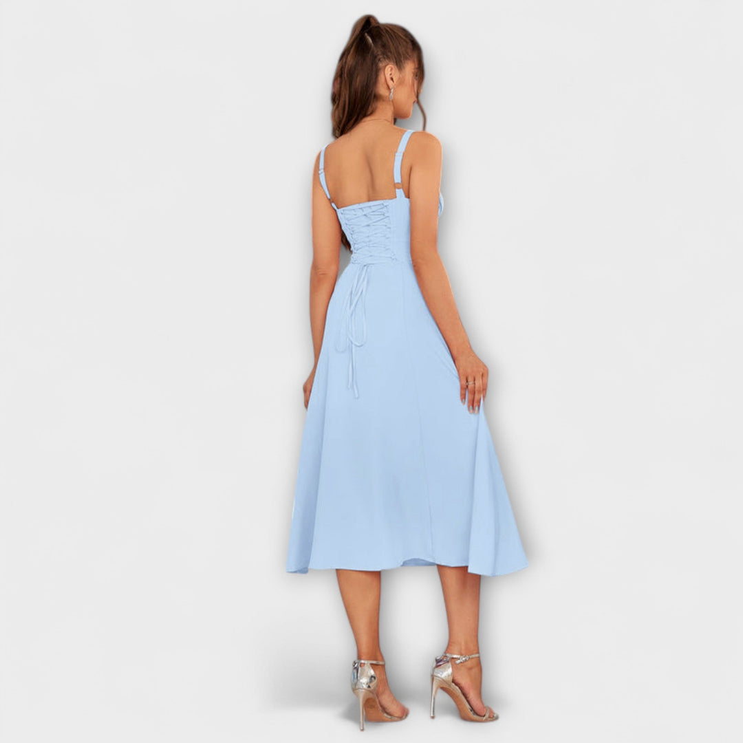 Hope | Robe à haut à volants et détail fendu