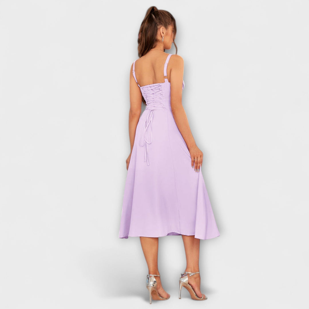 Hope | Robe à haut à volants et détail fendu