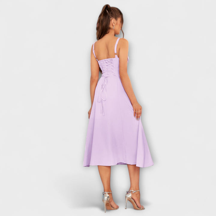 Hope | Robe à haut à volants et détail fendu