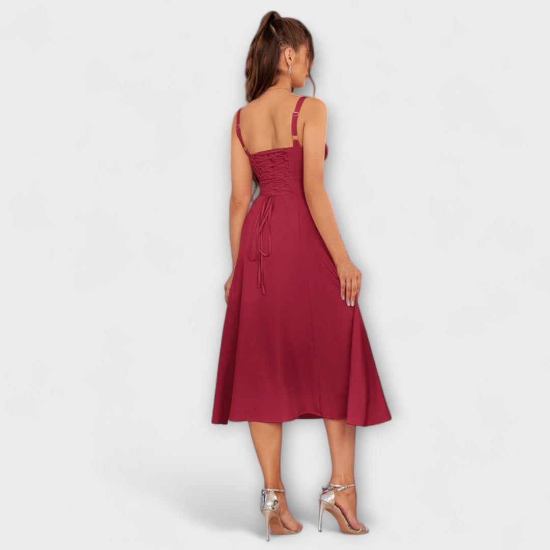Hope | Robe à haut à volants et détail fendu