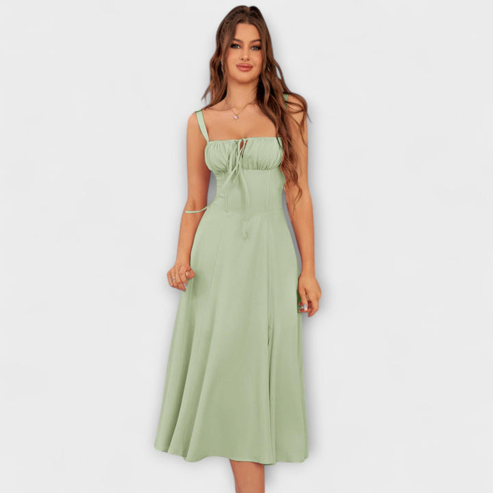 Hope | Robe à haut à volants et détail fendu