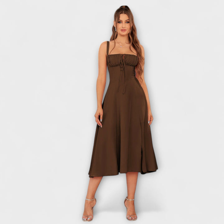 Hope | Robe à haut à volants et détail fendu