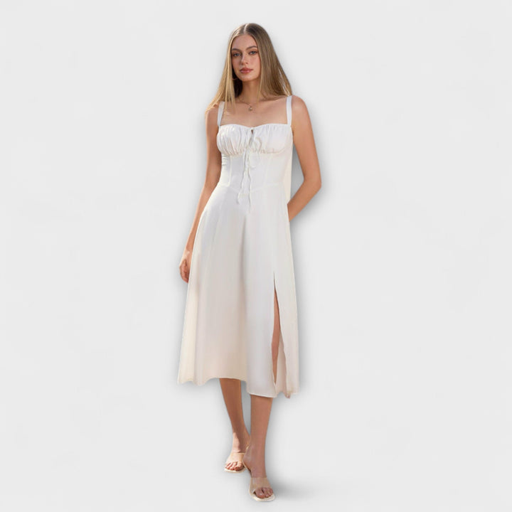 Hope | Robe à haut à volants et détail fendu