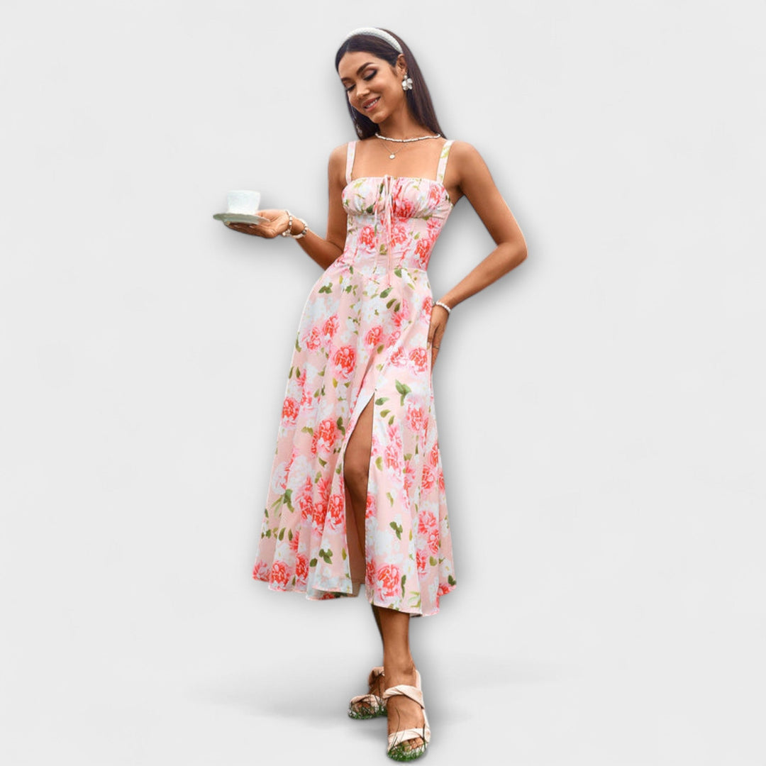 Hope | Robe à haut à volants et détail fendu