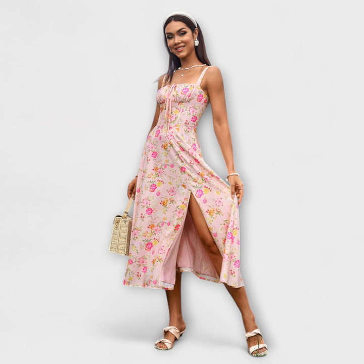 Hope | Robe à haut à volants et détail fendu