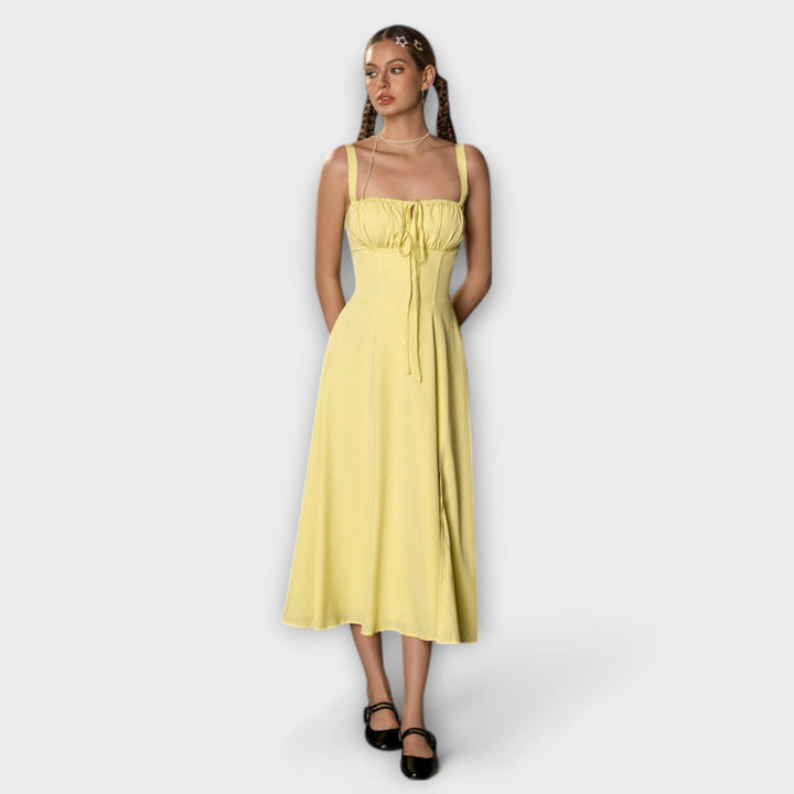 Hope | Robe à haut à volants et détail fendu