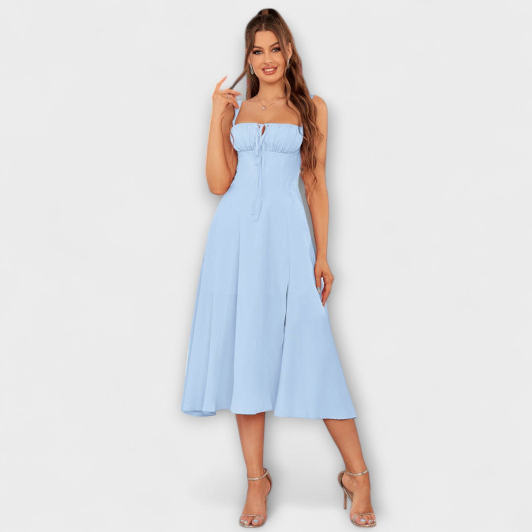 Hope | Robe à haut à volants et détail fendu