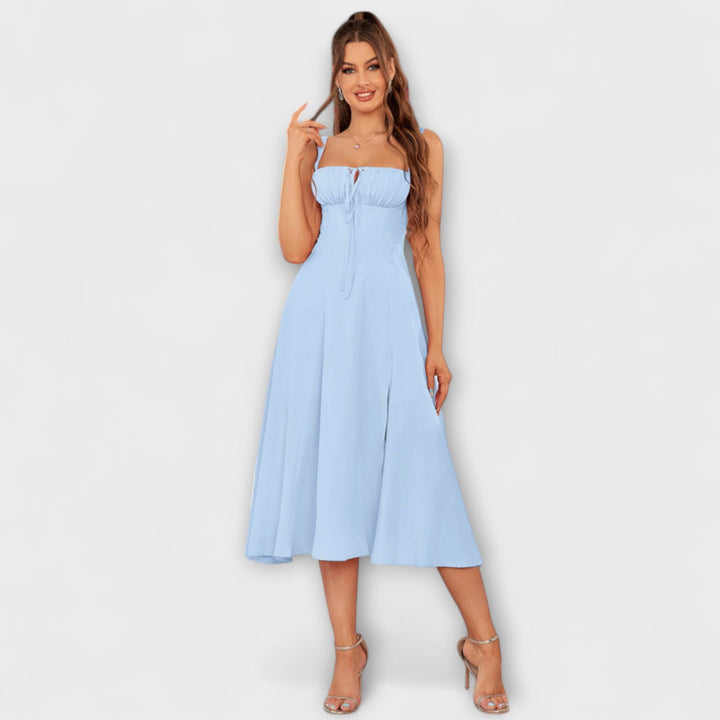 Hope | Robe à haut à volants et détail fendu