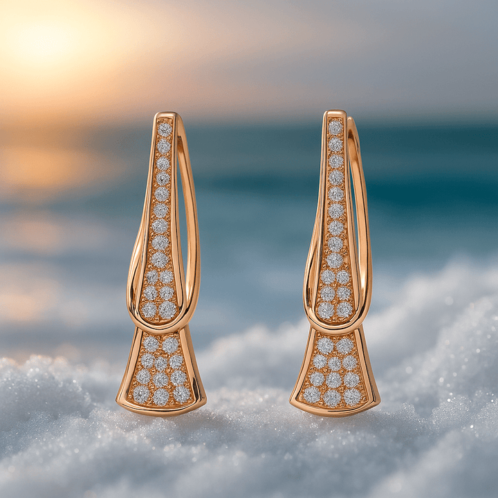 Boucles d'oreilles romantiques faites main