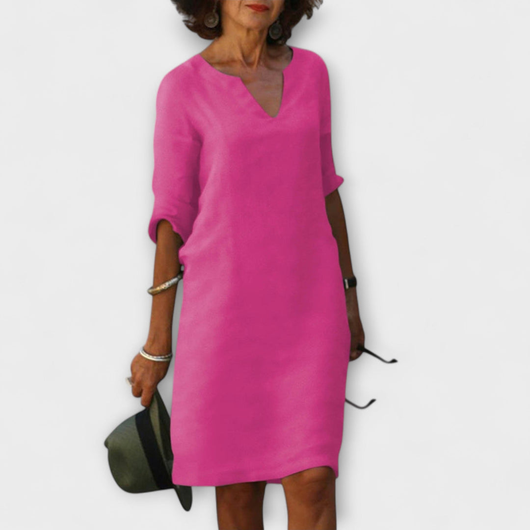 Ellyse | Robe d'été stylée à col en V