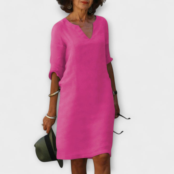 Ellyse | Robe d'été stylée à col en V