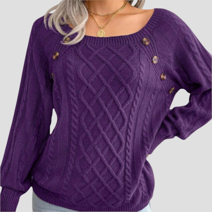 MALIA | PULL BOUTONNÉ EN TRICOT