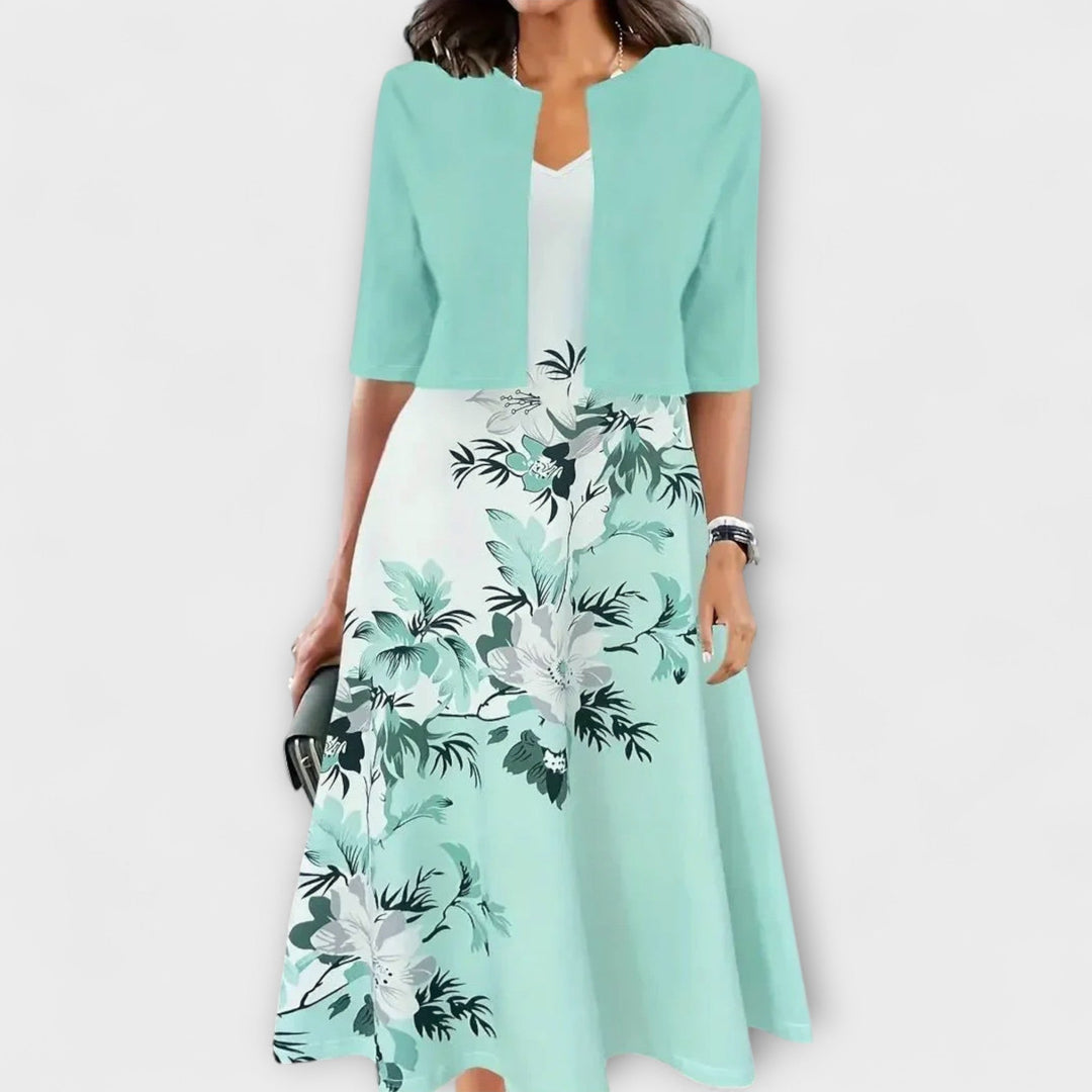 Robe midi pour femme avec blazer