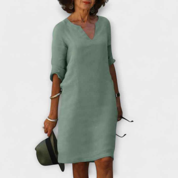 Ellyse | Robe d'été stylée à col en V