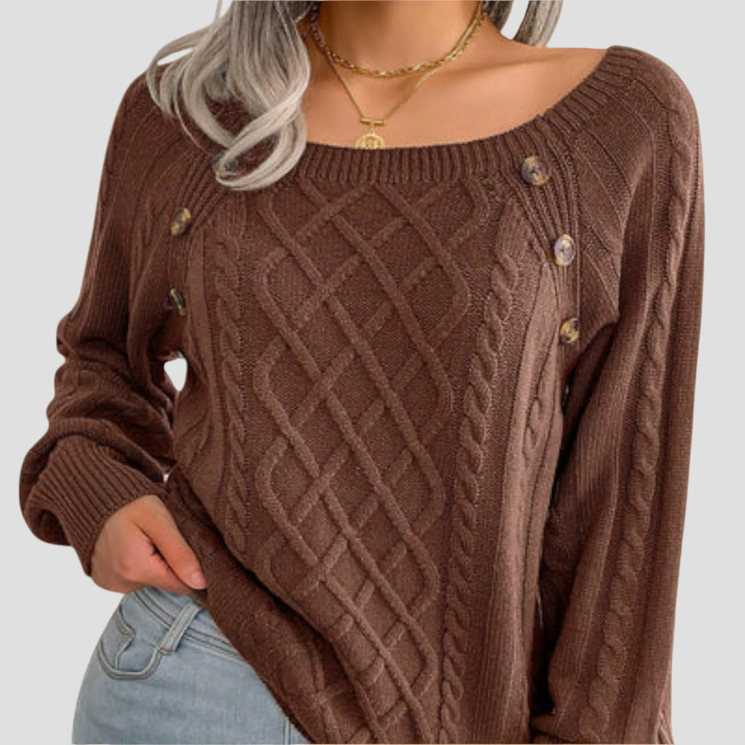 MALIA | PULL BOUTONNÉ EN TRICOT
