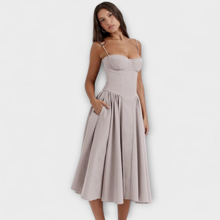 Rosalie - Robe corset raffinée sans manches