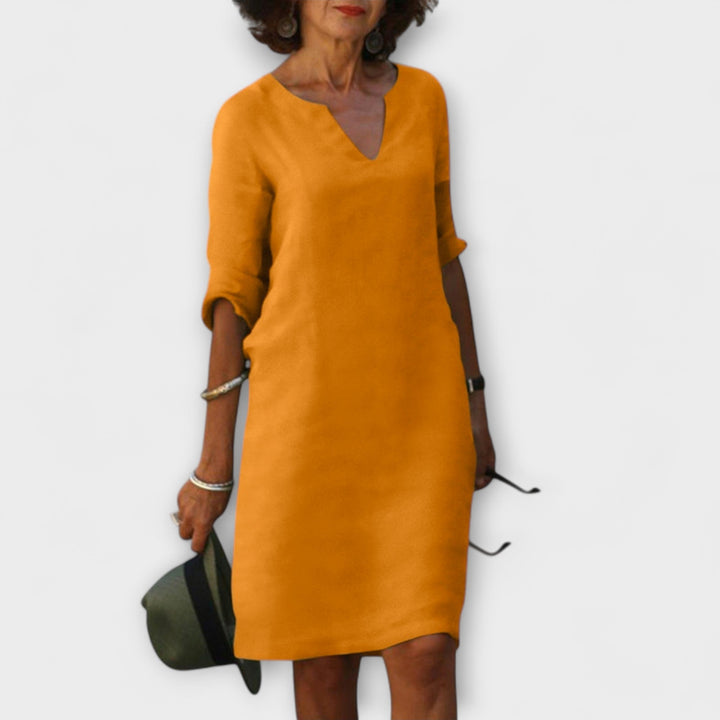 Ellyse | Robe d'été stylée à col en V