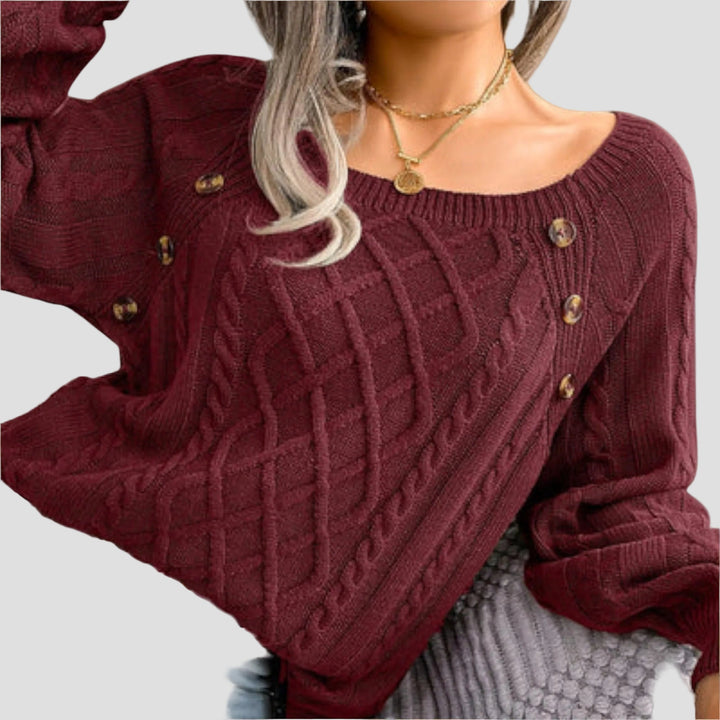 MALIA | PULL BOUTONNÉ EN TRICOT