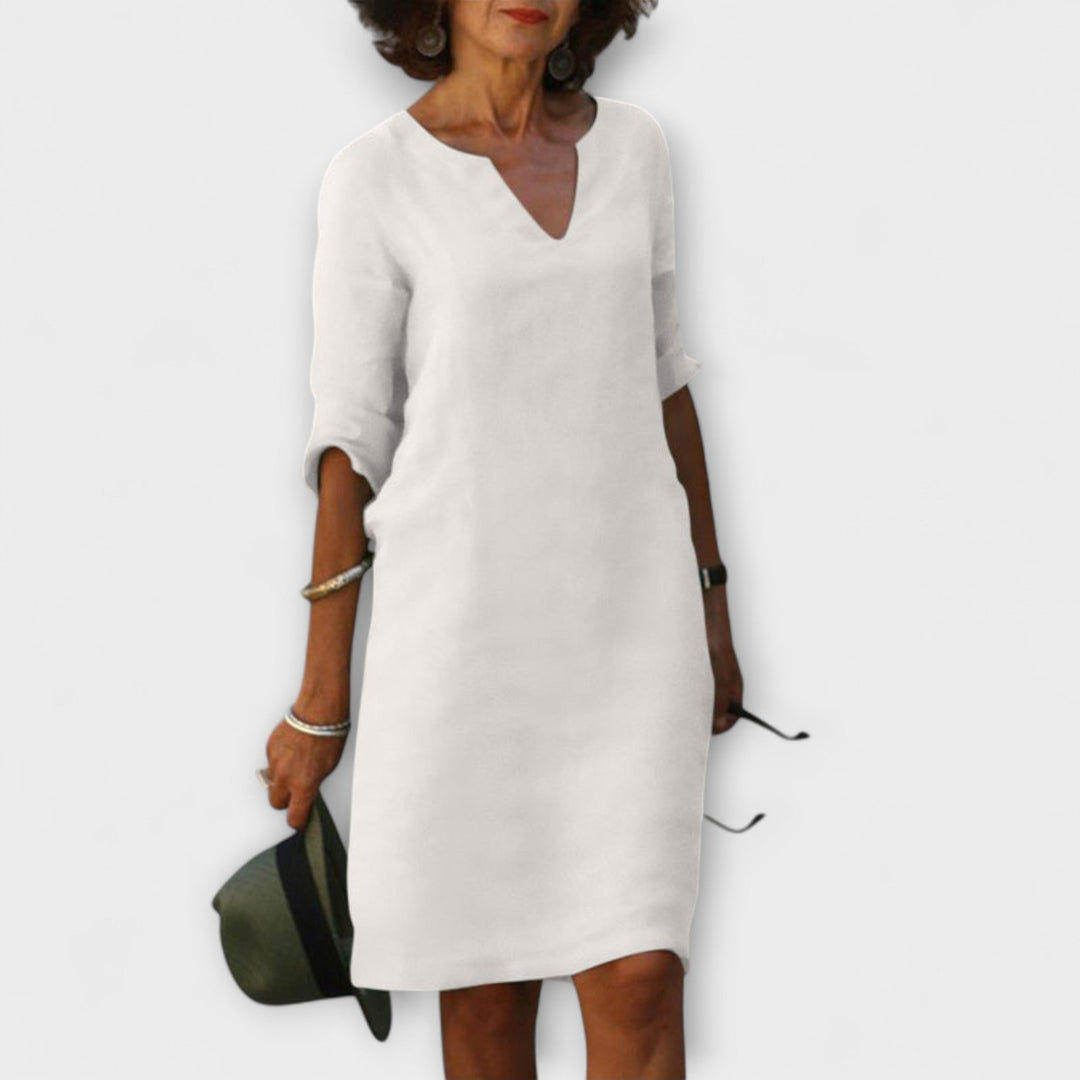 Ellyse | Robe d'été stylée à col en V