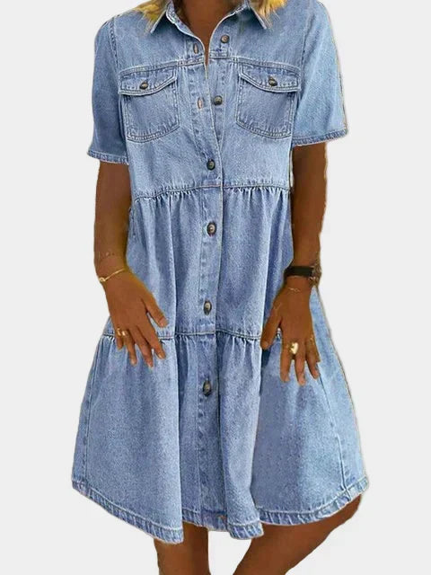 Robe en jean bohème