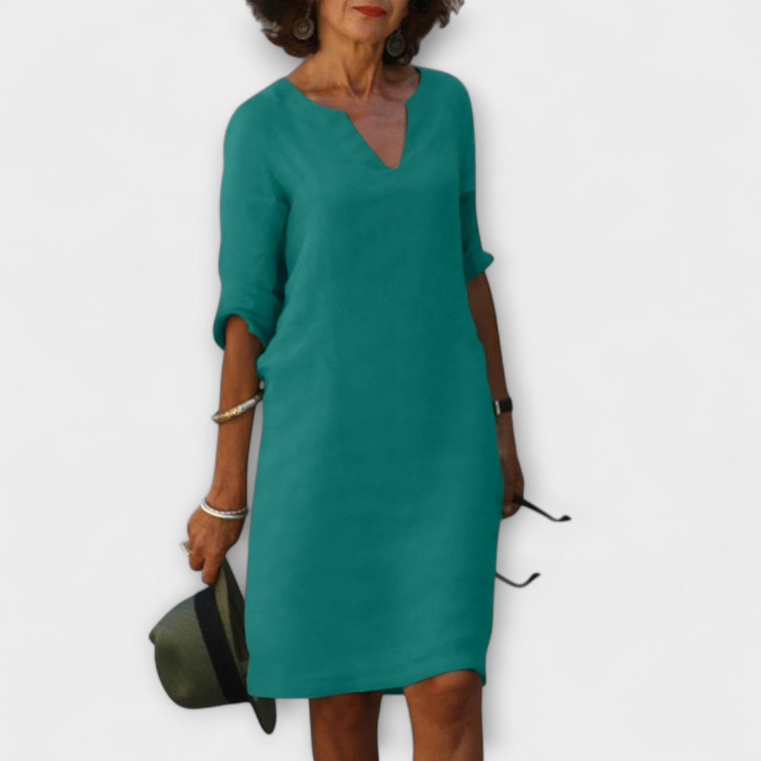 Ellyse | Robe d'été stylée à col en V