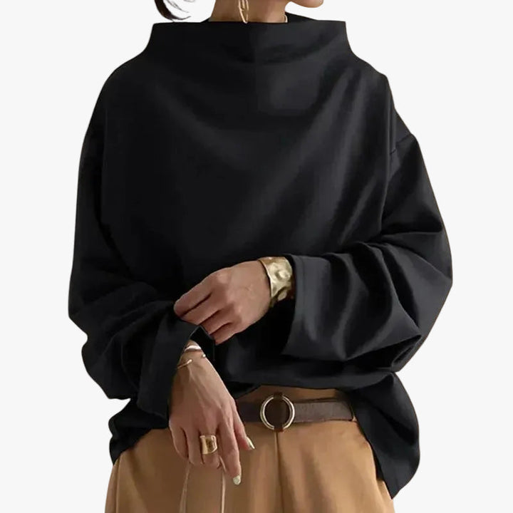 GEORGIA | SWEAT COL MONTANT MANCHES LARGES