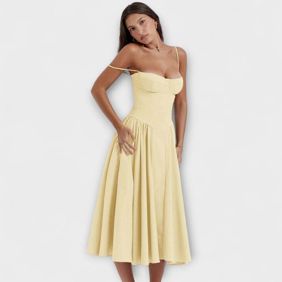 Rosalie - Robe corset raffinée sans manches