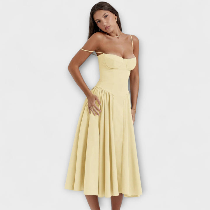 Rosalie - Robe corset raffinée sans manches
