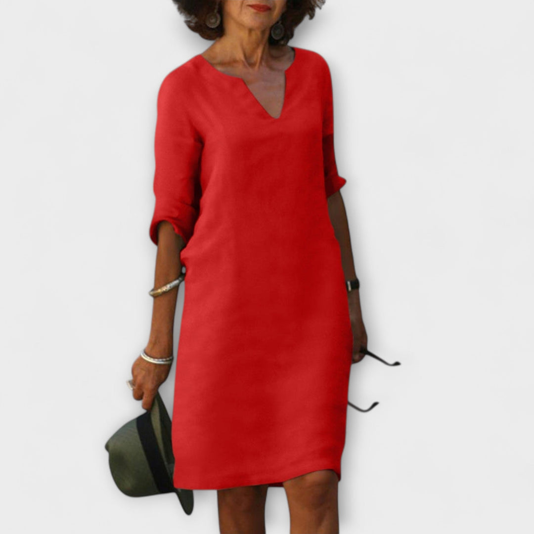 Ellyse | Robe d'été stylée à col en V