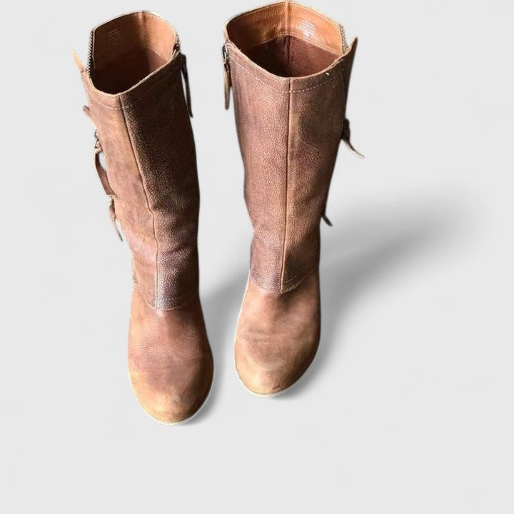 Celine | Bottes orthopédiques à mi-mollet zippées sur le côté pour un confort toute la journée