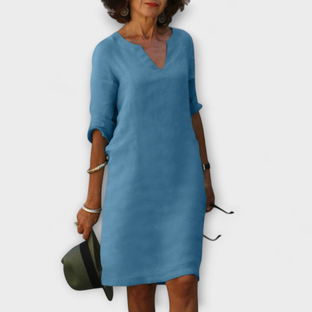 Ellyse | Robe d'été stylée à col en V
